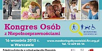 I Kongres Osób z Niepełnosprawnościami - 16 września 2015 r.